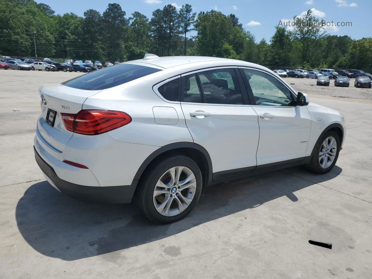 2015 Bmw X4 Xdrive28i White vin: 5UXXW3C54F0M88639