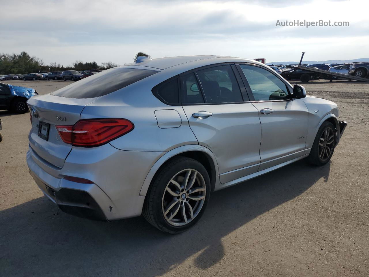 2015 Bmw X4 Xdrive28i Silver vin: 5UXXW3C55F0F89093