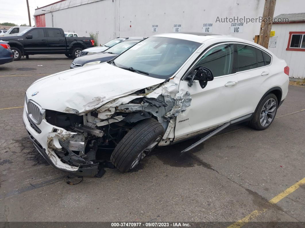 2015 Bmw X4 Xdrive28i White vin: 5UXXW3C56F0M88254