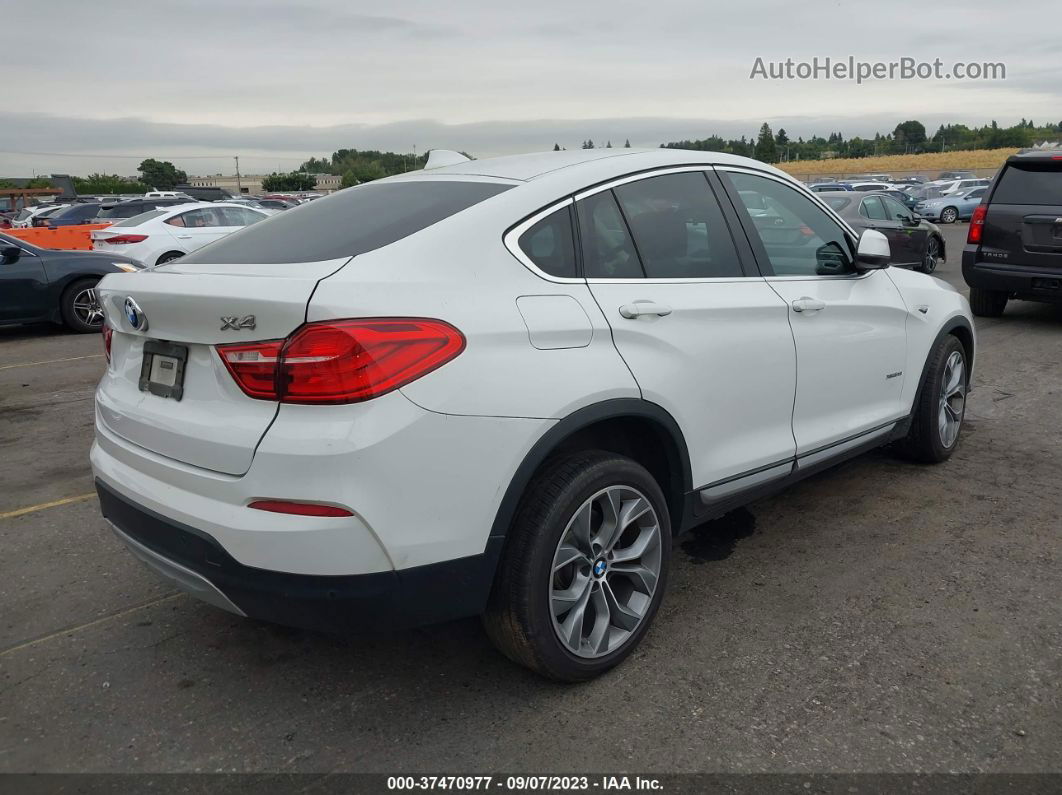 2015 Bmw X4 Xdrive28i White vin: 5UXXW3C56F0M88254