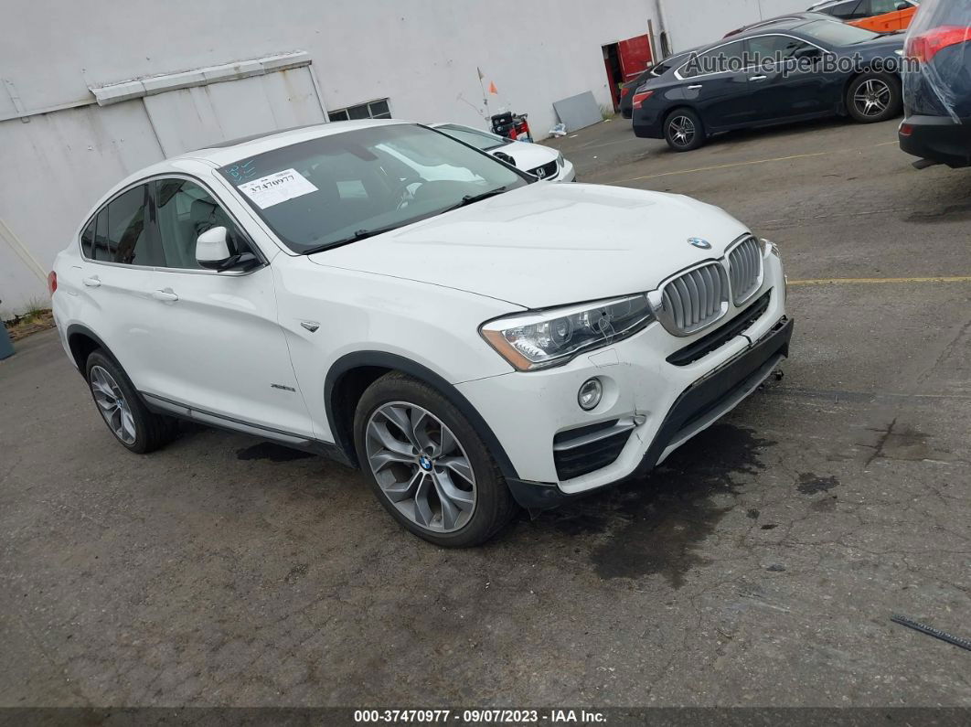 2015 Bmw X4 Xdrive28i White vin: 5UXXW3C56F0M88254