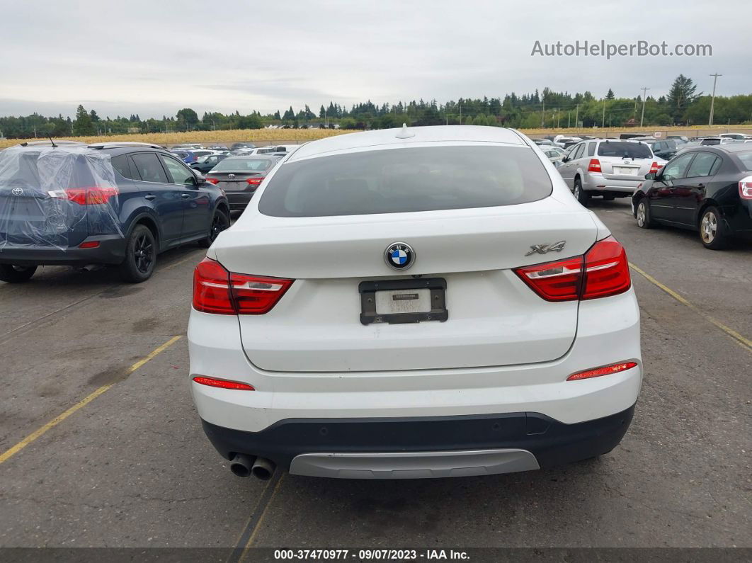 2015 Bmw X4 Xdrive28i White vin: 5UXXW3C56F0M88254