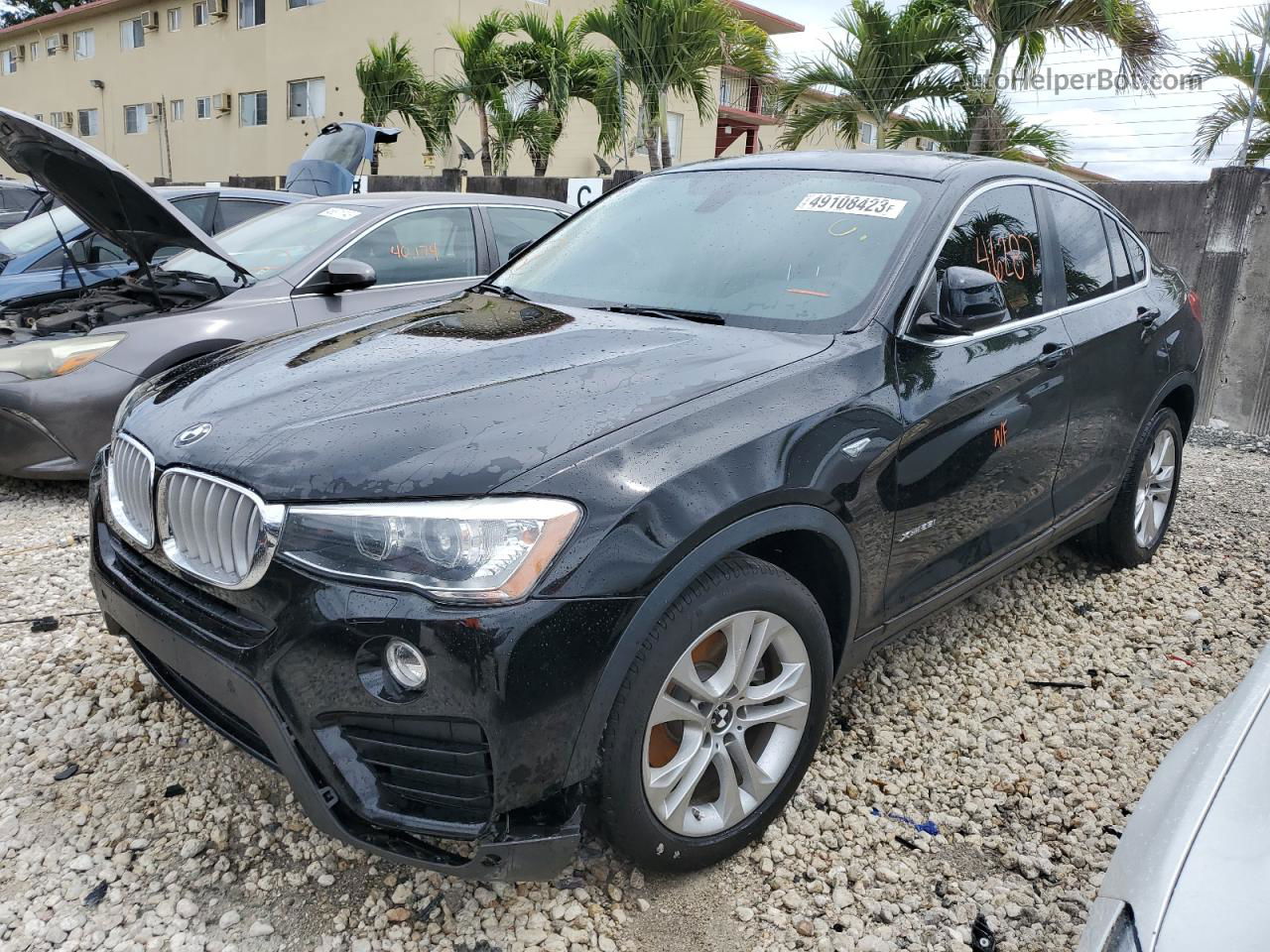 2015 Bmw X4 Xdrive28i Black vin: 5UXXW3C56F0M88271