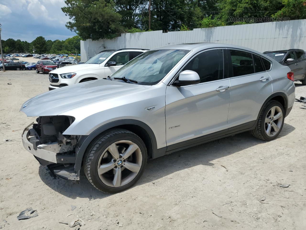 2015 Bmw X4 Xdrive28i Silver vin: 5UXXW3C57F0F89130