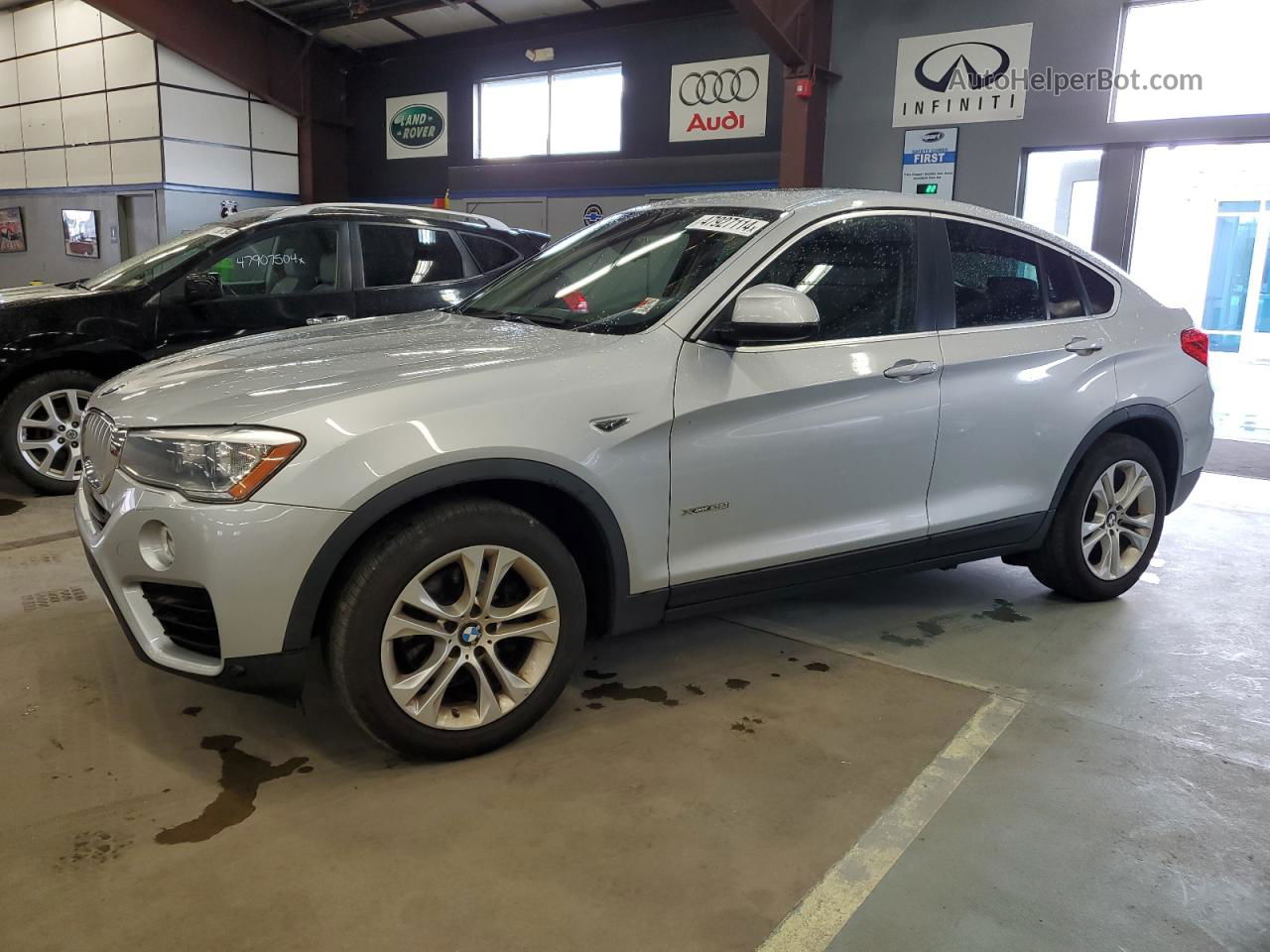 2015 Bmw X4 Xdrive28i Silver vin: 5UXXW3C57F0F89239