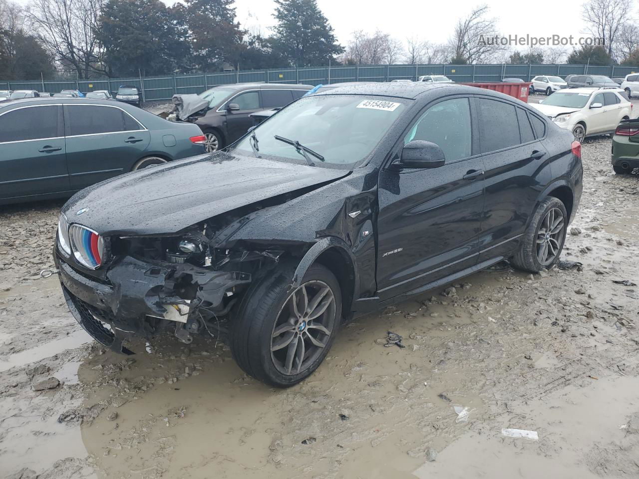 2015 Bmw X4 Xdrive28i Black vin: 5UXXW3C57F0M87498