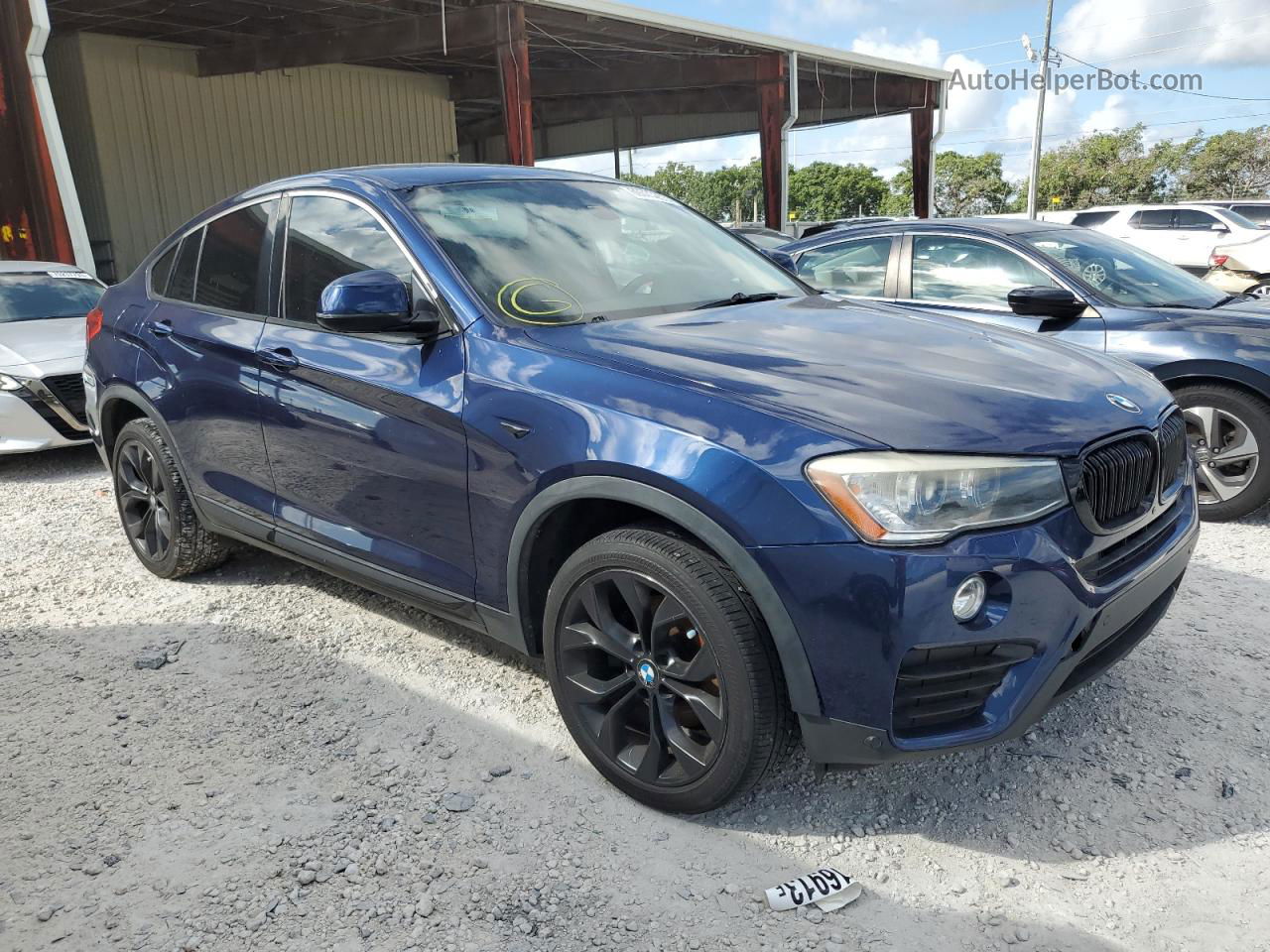 2015 Bmw X4 Xdrive28i Blue vin: 5UXXW3C57F0M87694