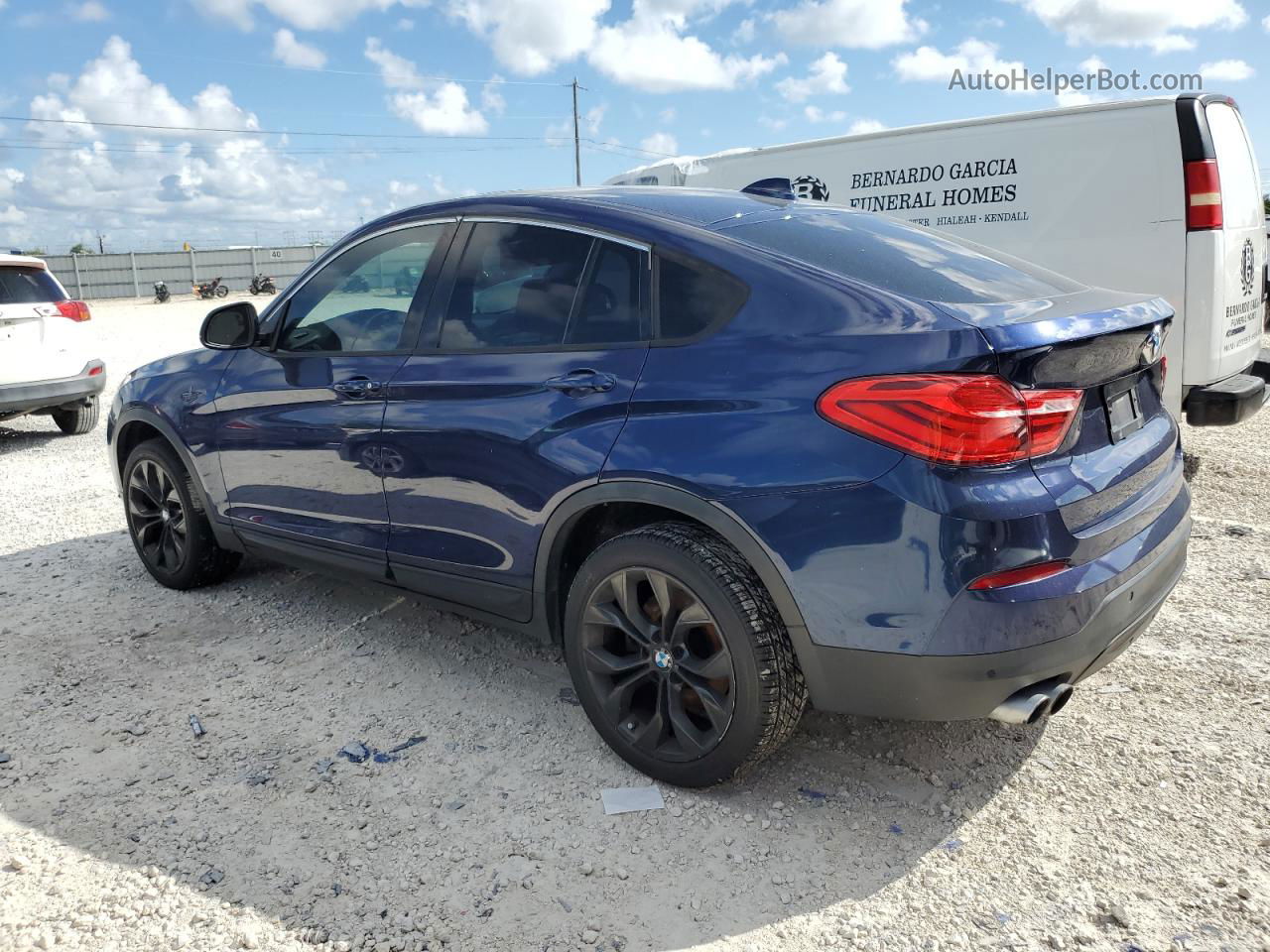 2015 Bmw X4 Xdrive28i Blue vin: 5UXXW3C57F0M87694