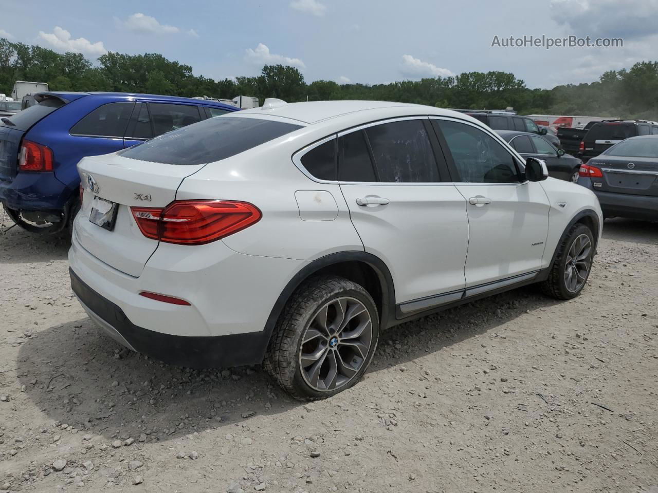 2015 Bmw X4 Xdrive28i White vin: 5UXXW3C58F0M86649