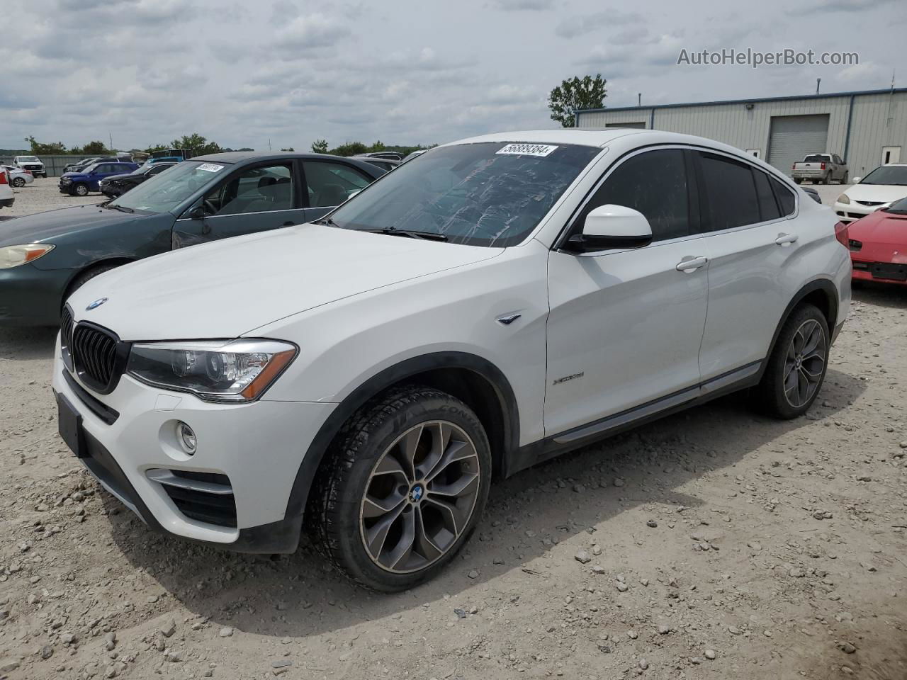 2015 Bmw X4 Xdrive28i White vin: 5UXXW3C58F0M86649