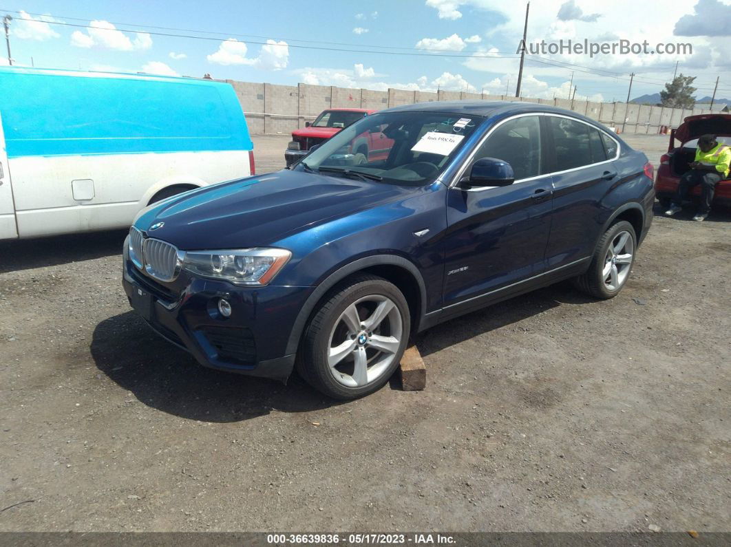 2015 Bmw X4 Xdrive28i Blue vin: 5UXXW3C59F0M88040