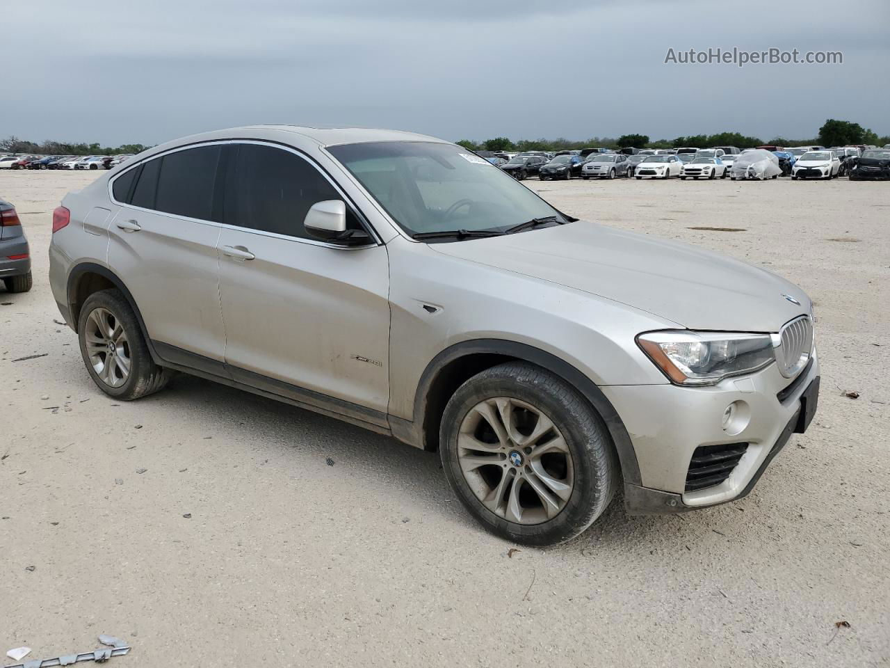 2015 Bmw X4 Xdrive28i Silver vin: 5UXXW3C59F0M88300