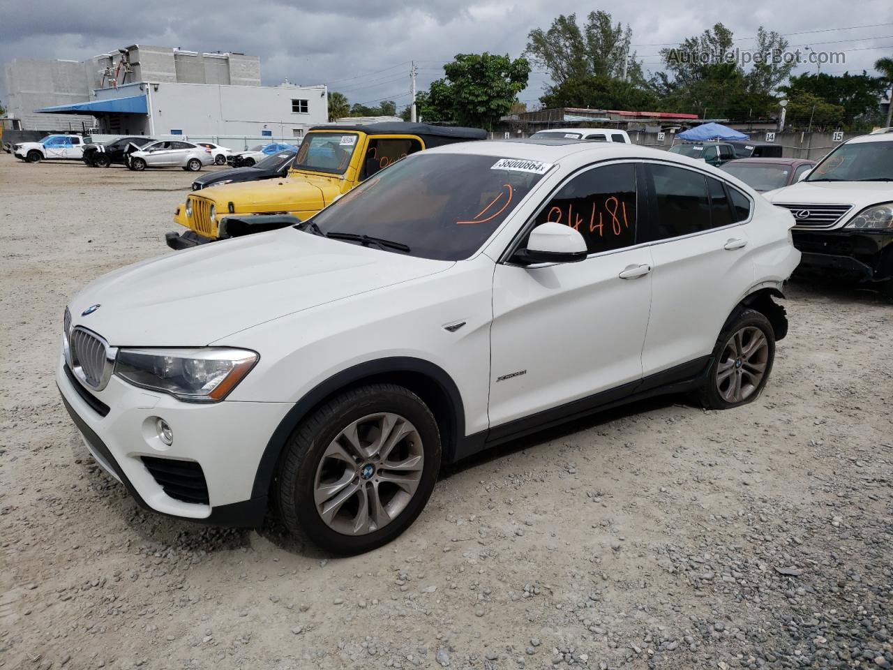 2015 Bmw X4 Xdrive28i White vin: 5UXXW3C59F0M88538