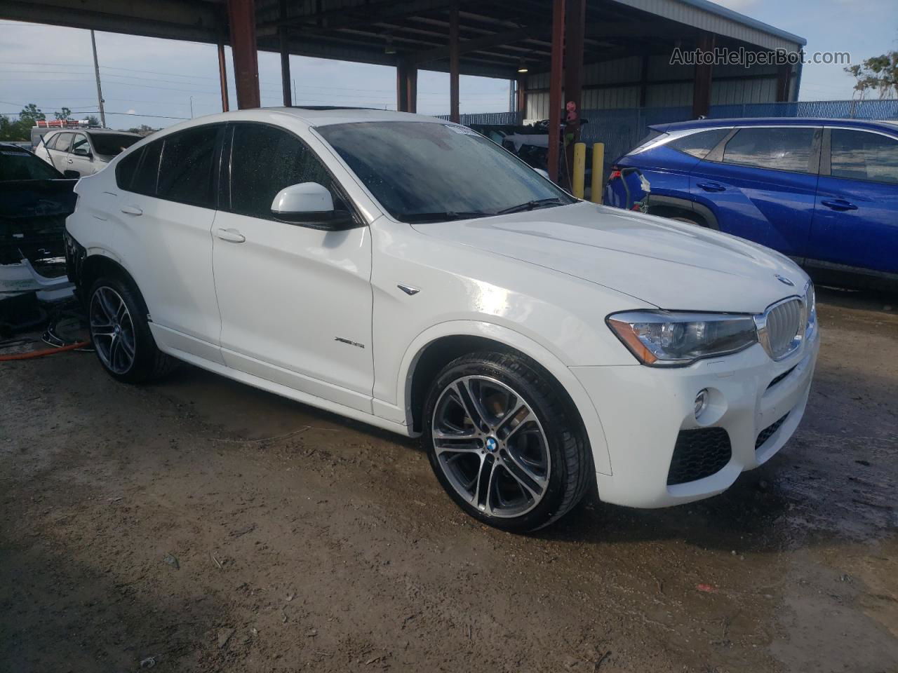 2015 Bmw X4 Xdrive35i White vin: 5UXXW5C51F0E87978