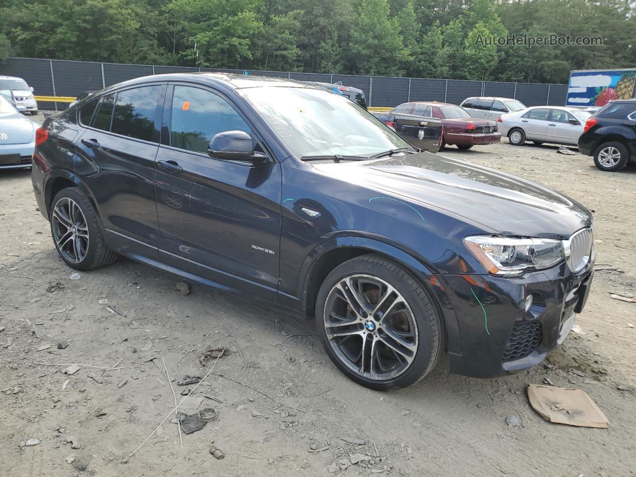 2015 Bmw X4 Xdrive35i Blue vin: 5UXXW5C52F0E88668