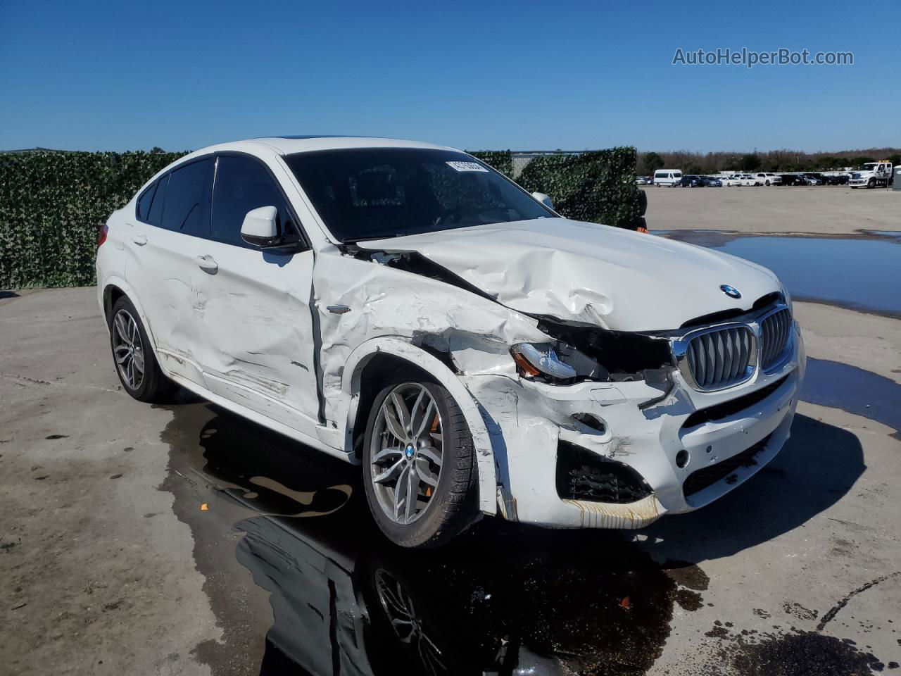 2015 Bmw X4 Xdrive35i White vin: 5UXXW5C54F0E87831