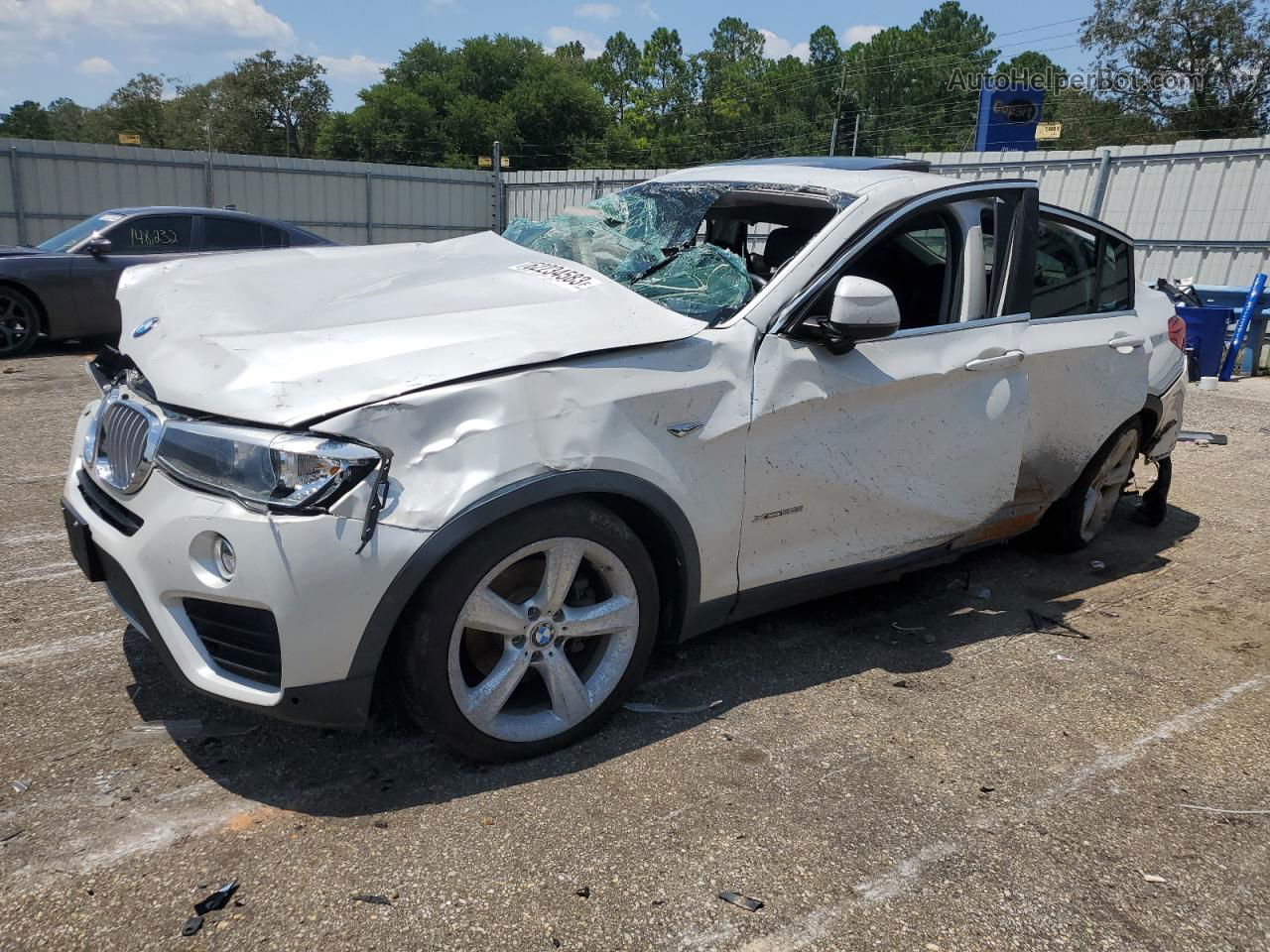 2015 Bmw X4 Xdrive35i White vin: 5UXXW5C58F0E87816