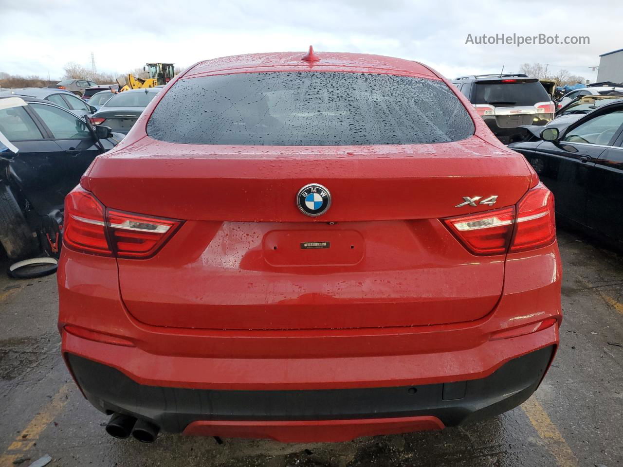 2015 Bmw X4 Xdrive35i Red vin: 5UXXW5C59F0E87033