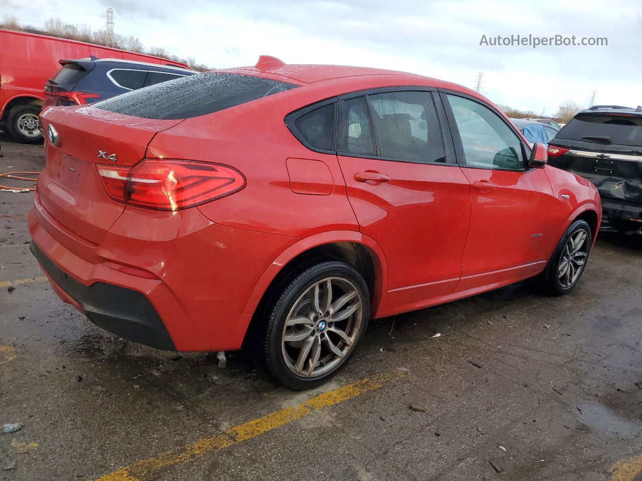 2015 Bmw X4 Xdrive35i Red vin: 5UXXW5C59F0E87033