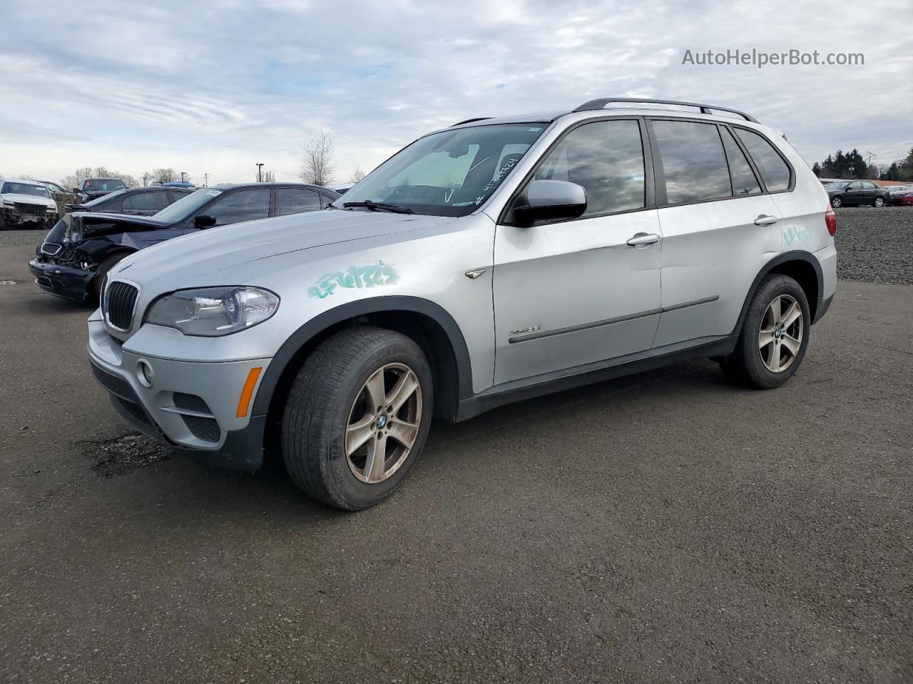 2012 Bmw X5 Xdrive35i Silver vin: 5UXZV4C50CL988289