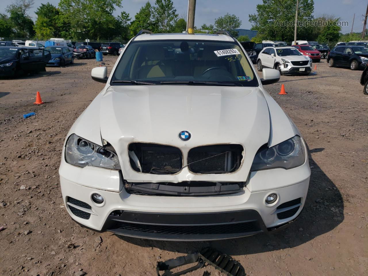 2012 Bmw X5 Xdrive35i White vin: 5UXZV4C50CL991676