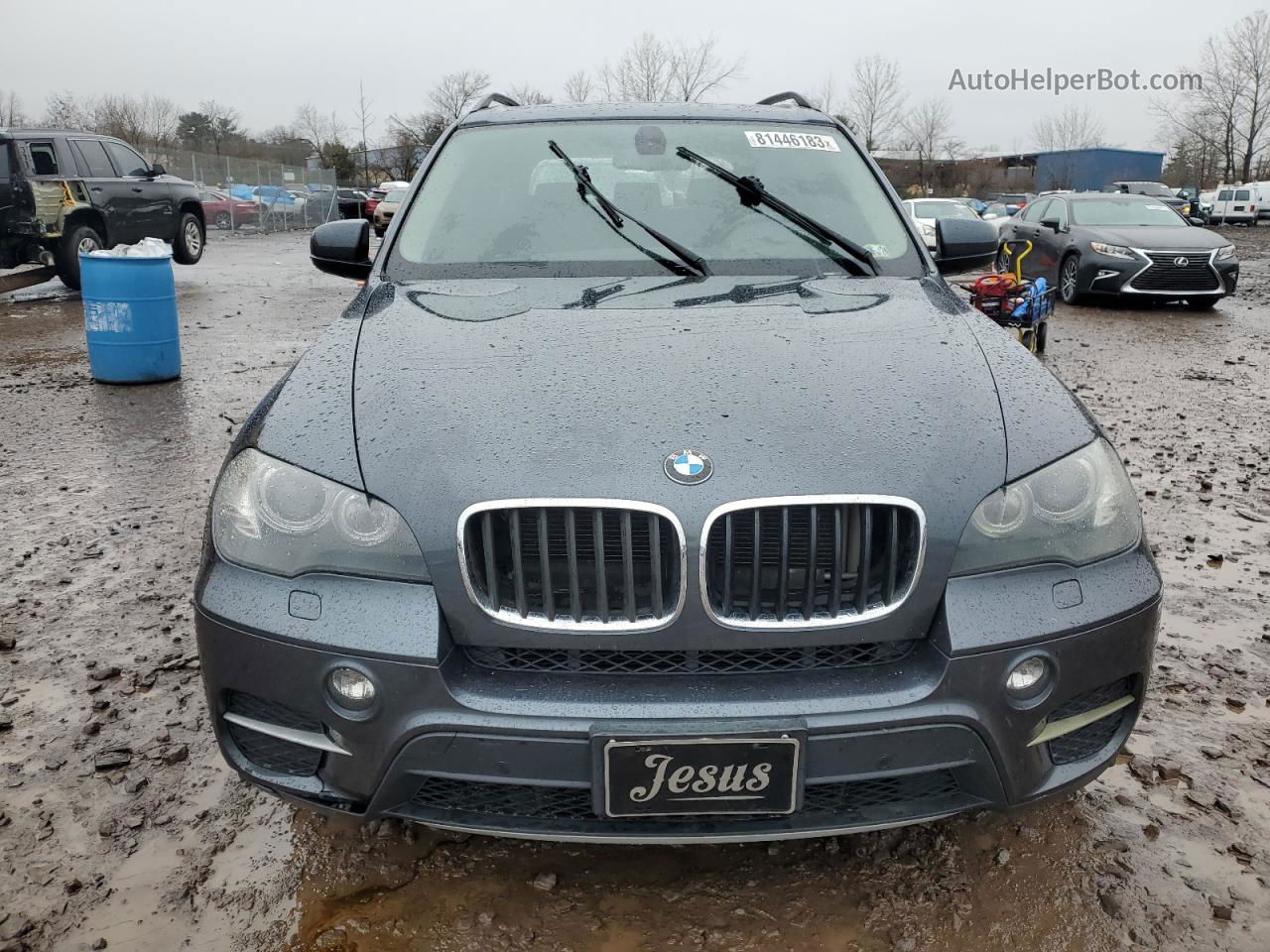 2011 Bmw X5 Xdrive35i Blue vin: 5UXZV4C51BL403167