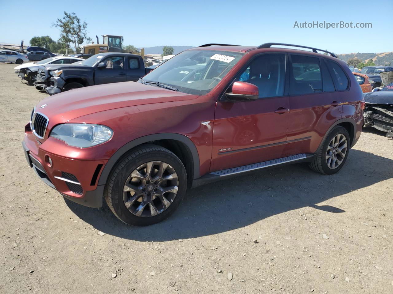 2011 Bmw X5 Xdrive35i Бордовый vin: 5UXZV4C51BL742124