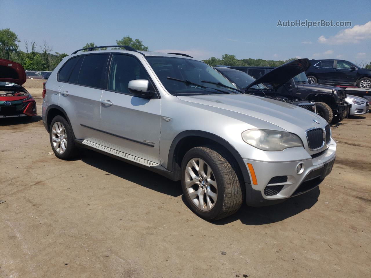 2012 Bmw X5 Xdrive35i Silver vin: 5UXZV4C51CL751603