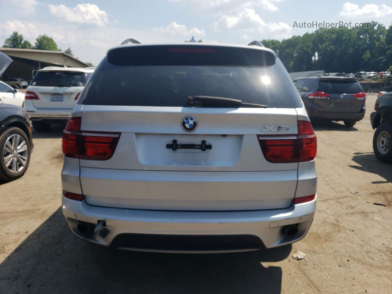 2012 Bmw X5 Xdrive35i Silver vin: 5UXZV4C51CL751603