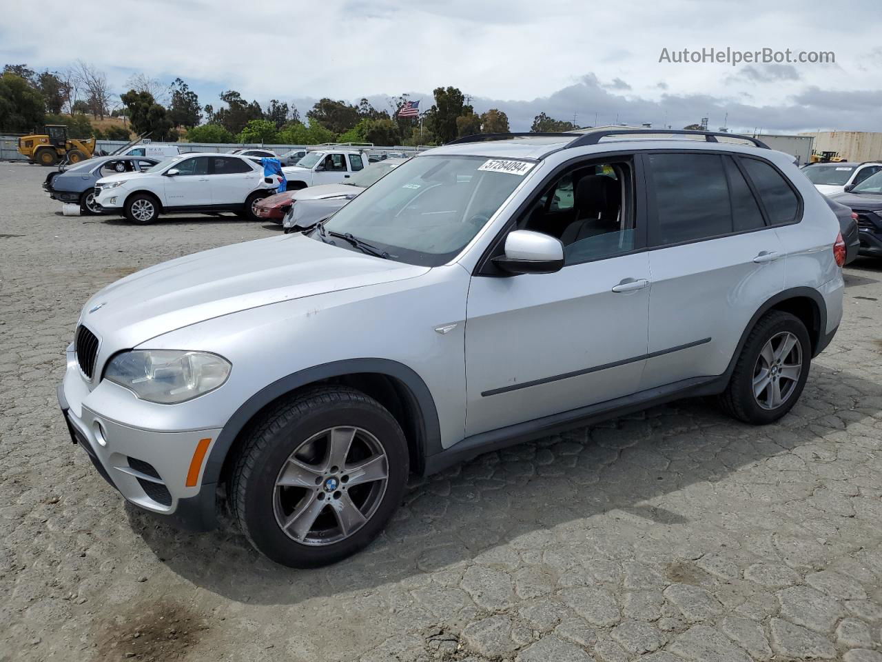 2012 Bmw X5 Xdrive35i Silver vin: 5UXZV4C51CL767333