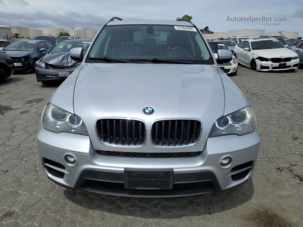 2012 Bmw X5 Xdrive35i Silver vin: 5UXZV4C51CL767333