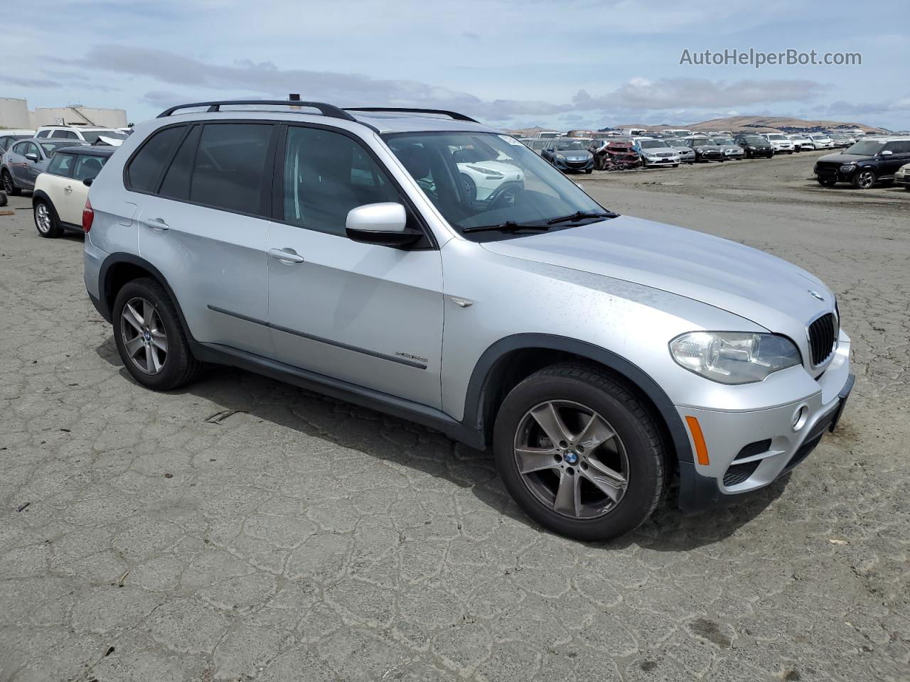 2012 Bmw X5 Xdrive35i Silver vin: 5UXZV4C51CL767333