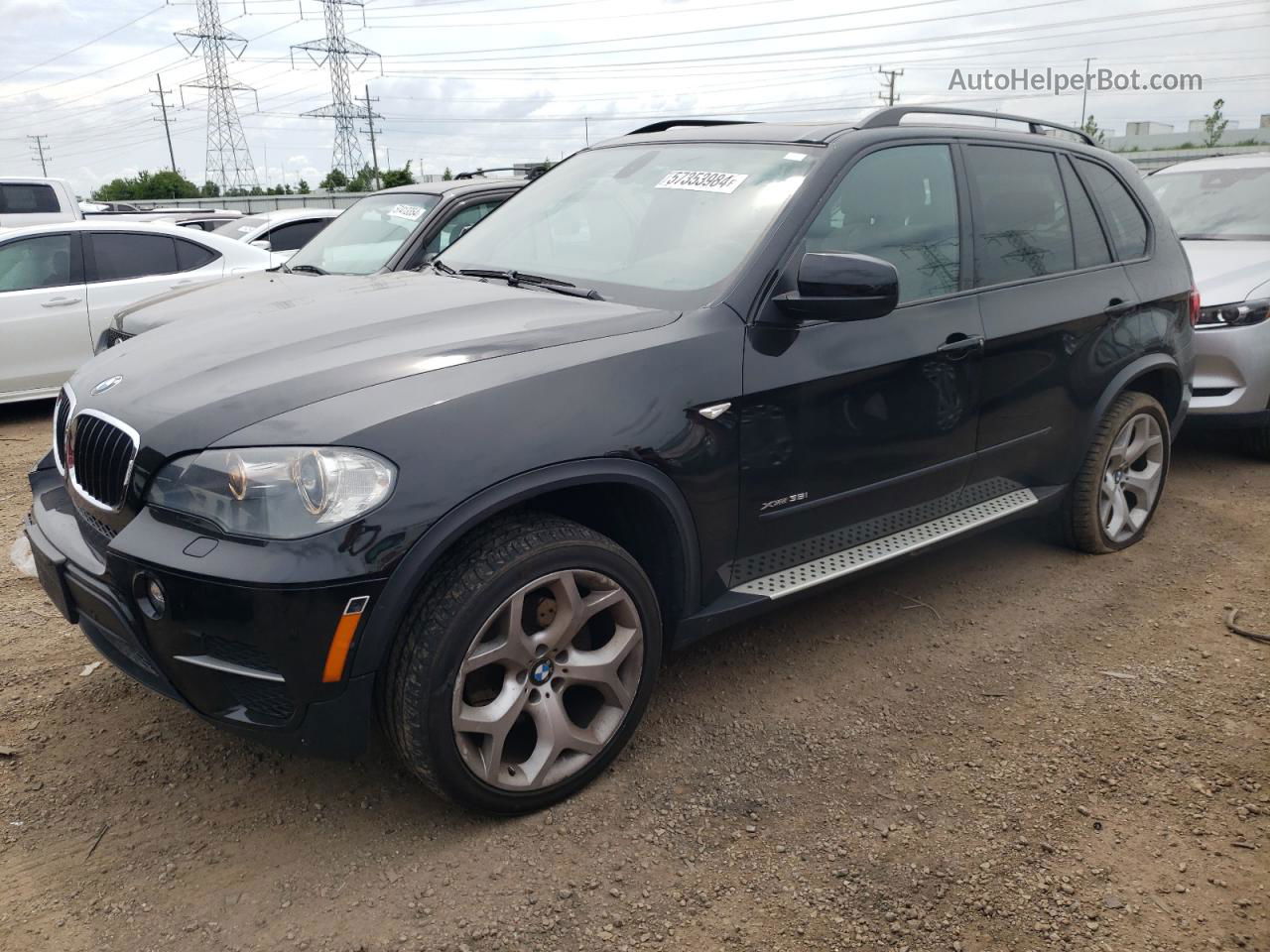 2011 Bmw X5 Xdrive35i Black vin: 5UXZV4C52BL412721