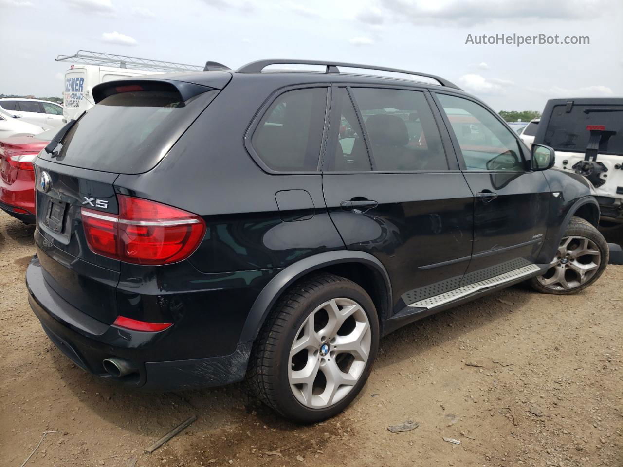 2011 Bmw X5 Xdrive35i Black vin: 5UXZV4C52BL412721