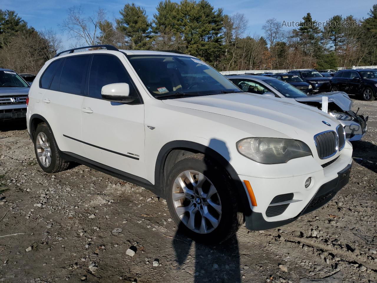 2011 Bmw X5 Xdrive35i White vin: 5UXZV4C52BL413206