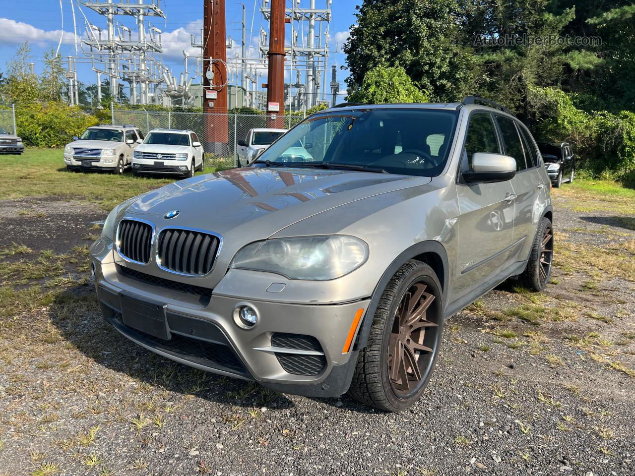 2011 Bmw X5 Xdrive35i Золотой vin: 5UXZV4C52BL413674