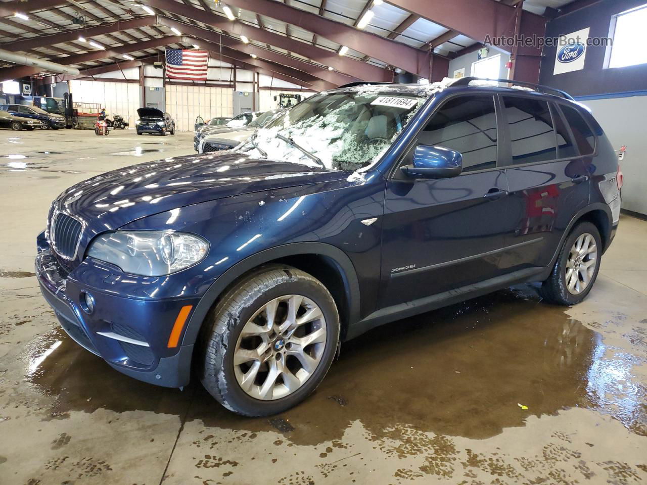 2011 Bmw X5 Xdrive35i Blue vin: 5UXZV4C52BL415859