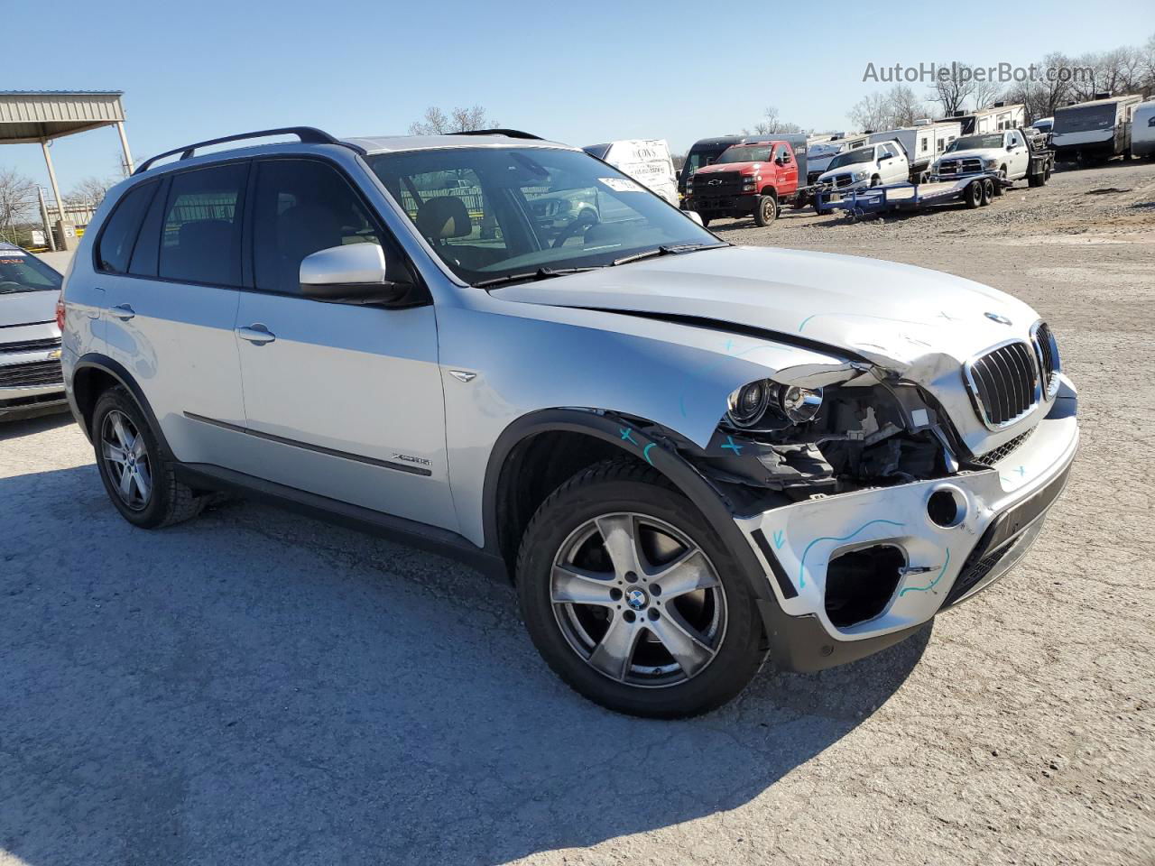 2011 Bmw X5 Xdrive35i Silver vin: 5UXZV4C52BL742245