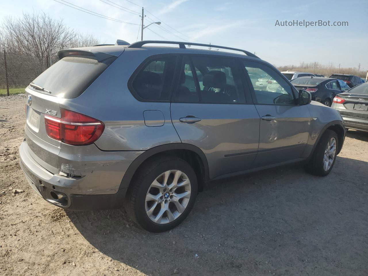 2012 Bmw X5 Xdrive35i Silver vin: 5UXZV4C52CL990769