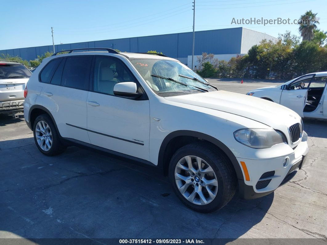 2011 Bmw X5 35i White vin: 5UXZV4C53BL738916