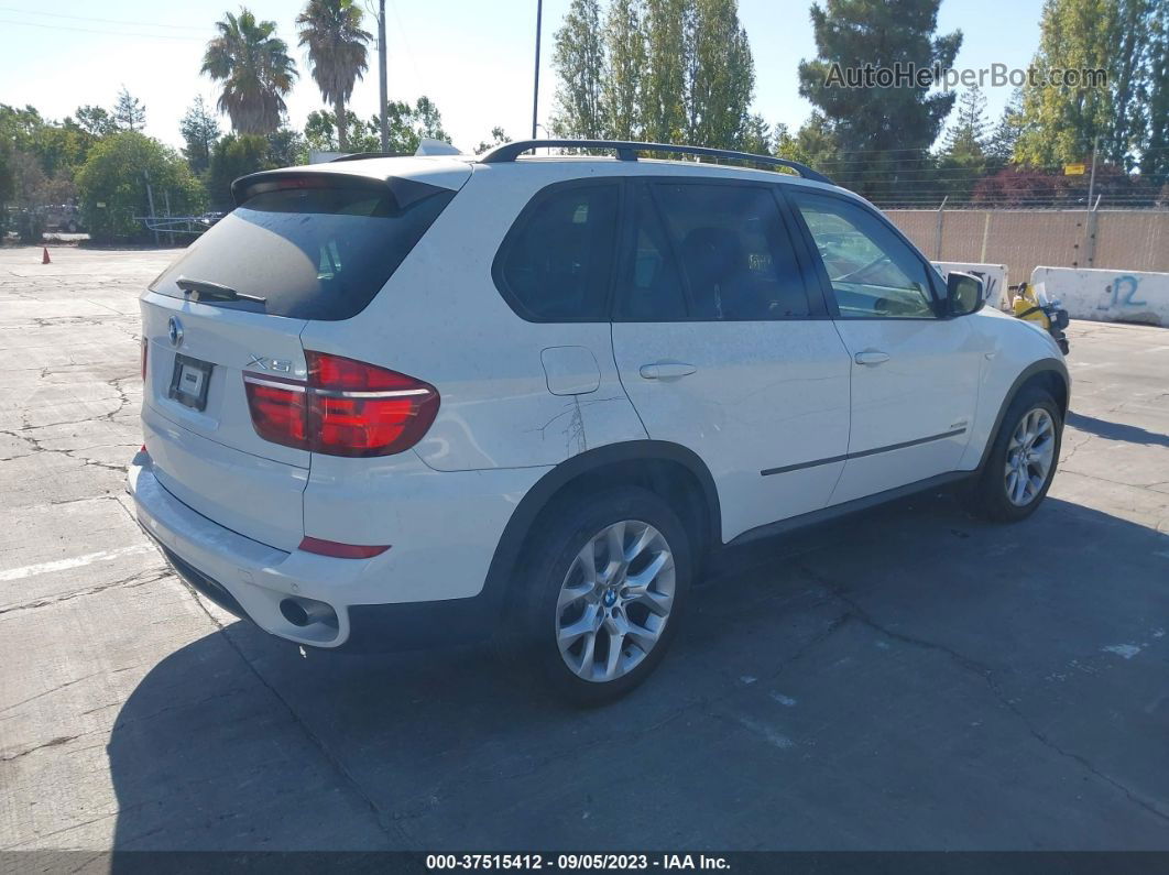 2011 Bmw X5 35i White vin: 5UXZV4C53BL738916