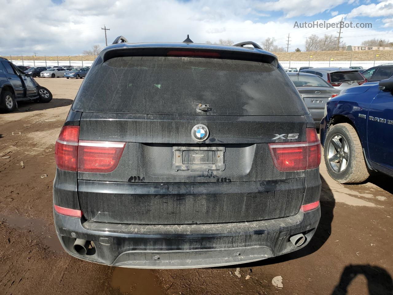 2012 Bmw X5 Xdrive35i Black vin: 5UXZV4C53CL749044