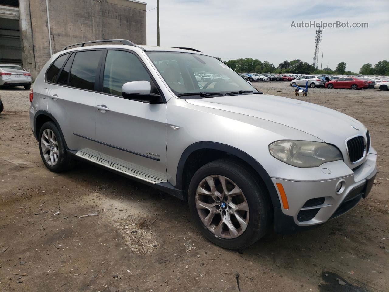 2012 Bmw X5 Xdrive35i Silver vin: 5UXZV4C53CL750193