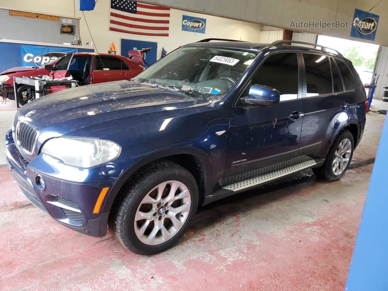 2012 Bmw X5 Xdrive35i Blue vin: 5UXZV4C53CL753045