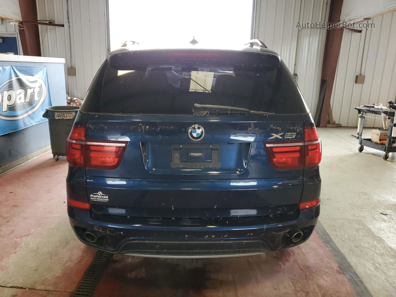 2012 Bmw X5 Xdrive35i Blue vin: 5UXZV4C53CL753045