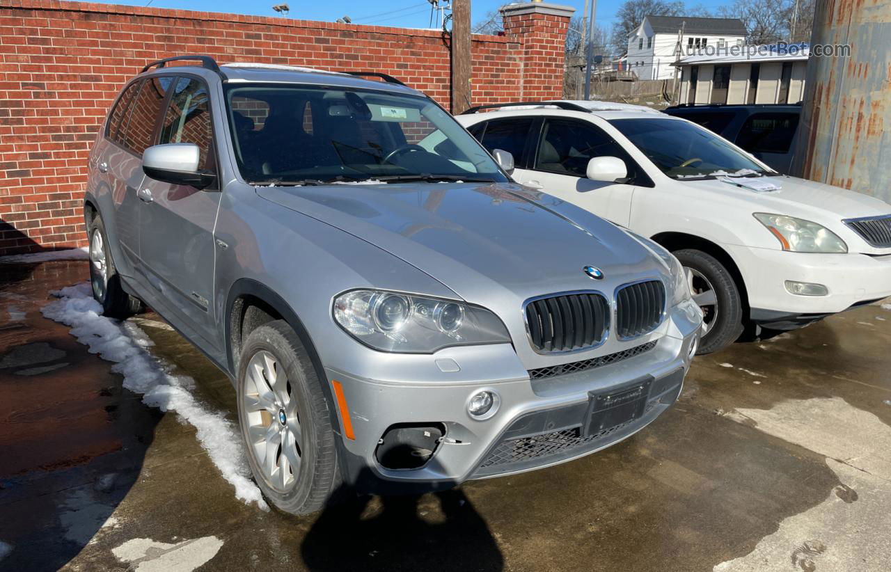 2012 Bmw X5 Xdrive35i Silver vin: 5UXZV4C53CL760738