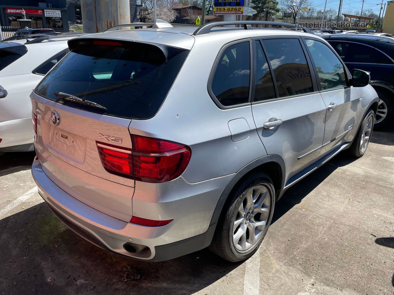 2012 Bmw X5 Xdrive35i Silver vin: 5UXZV4C53CL760738