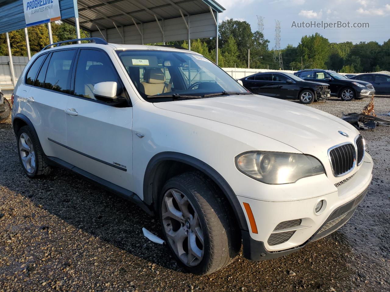 2011 Bmw X5 Xdrive35i White vin: 5UXZV4C54BL402045