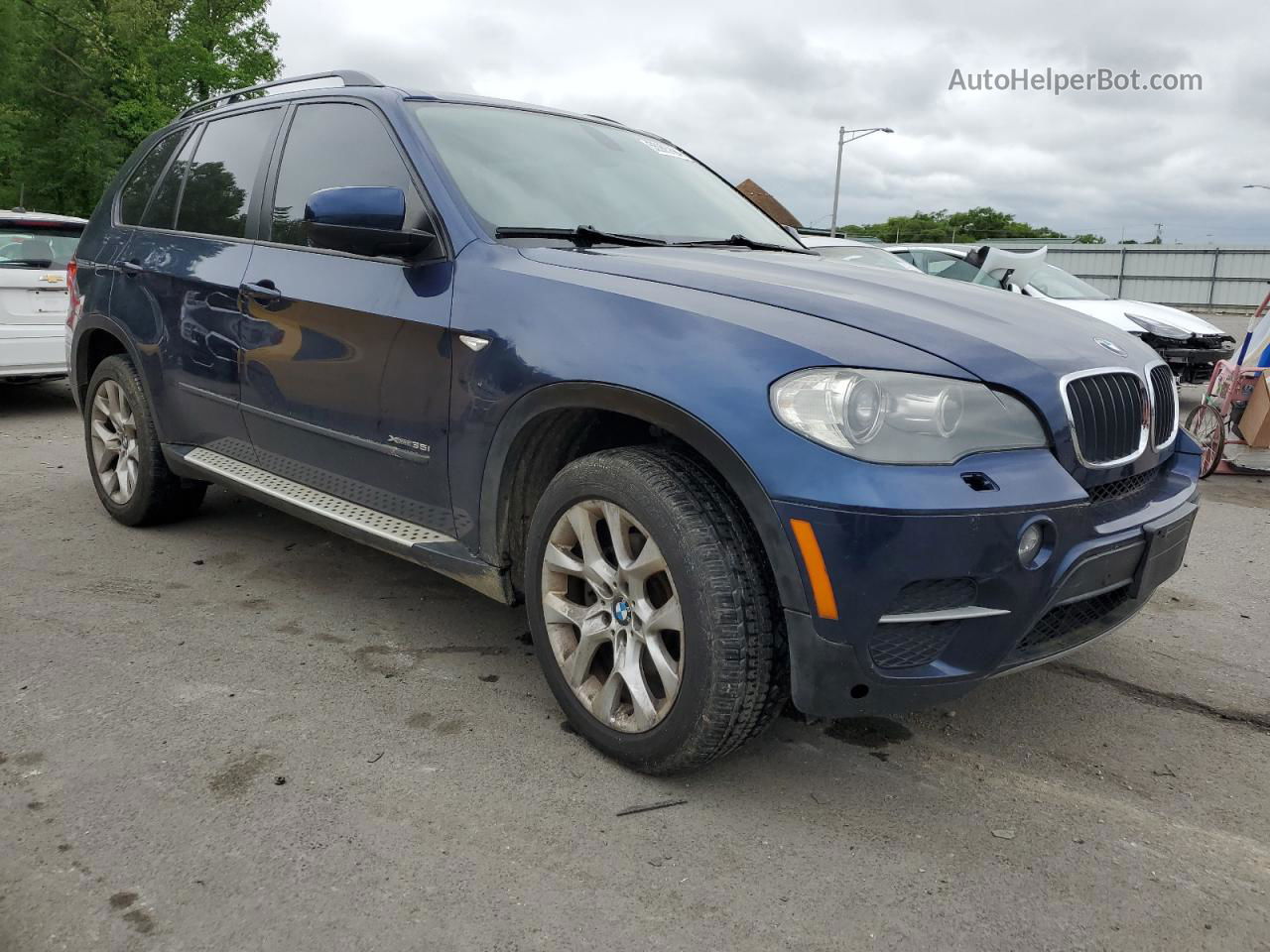 2011 Bmw X5 Xdrive35i Blue vin: 5UXZV4C54BL405348