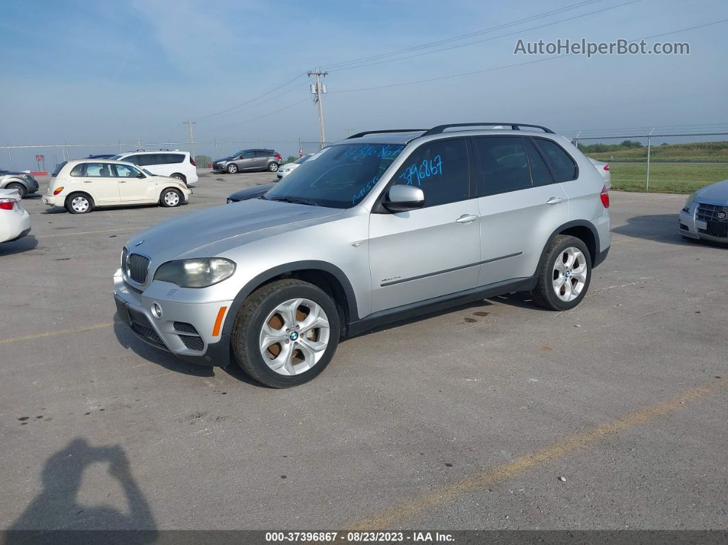 2011 Bmw X5 35i Silver vin: 5UXZV4C54BL413532